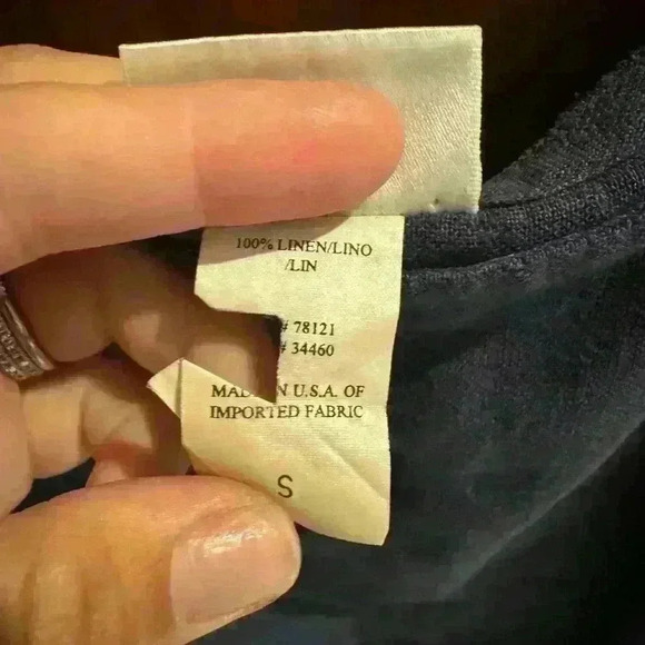 Eileen Fisher Linen Square Neck Dress Small - Picture 2 of 4